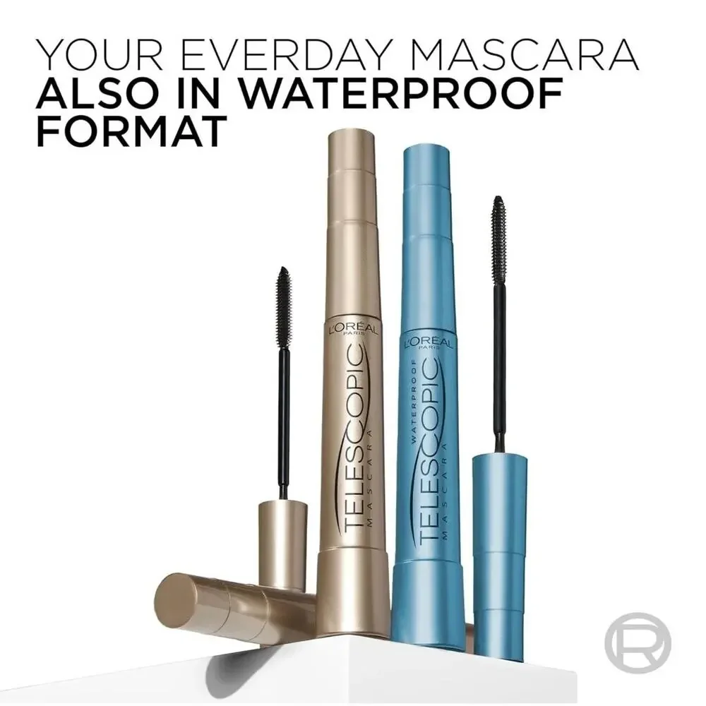 L'Oreal Paris Telescopic Original WATERPROOF Mascara 925 BLACK 0.24 fl oz✨️NIP✨️